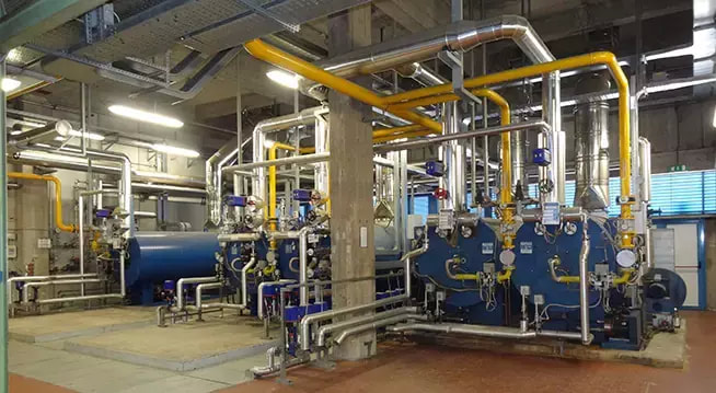 Thermal system inside a pharmaceutical company plant